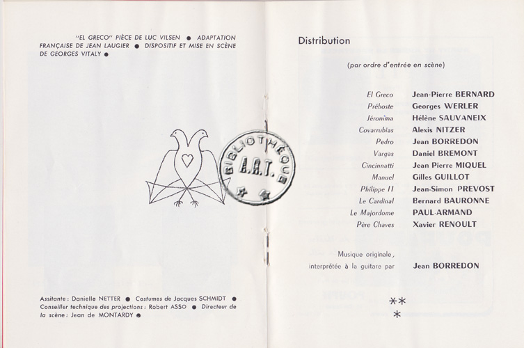 Les programmes de Théatre de l\